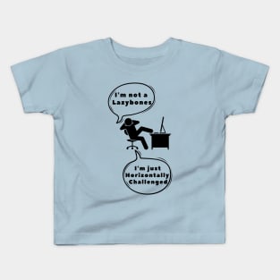 I am not a lazybones! Humor puns Kids T-Shirt